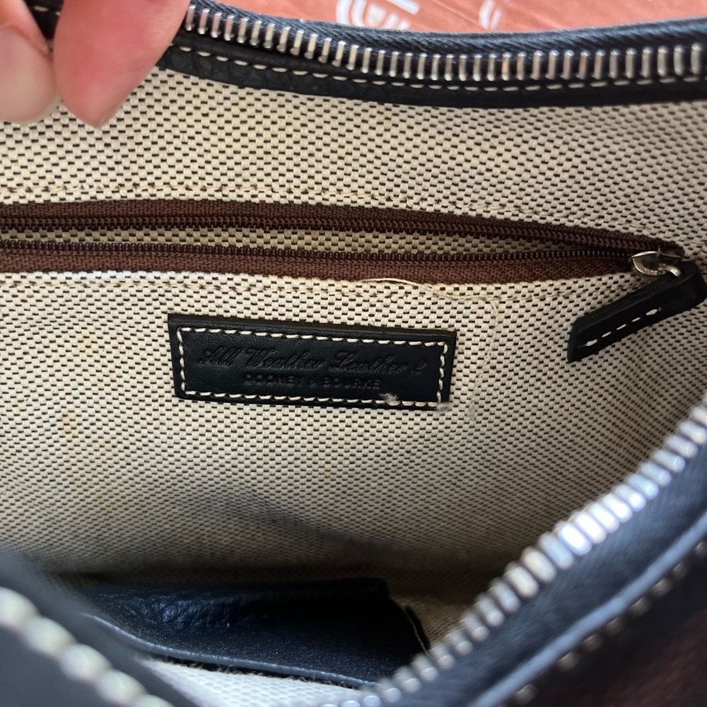 Dooney & Bourke Black Leather Shoulder Bag - Picture 7 of 7
